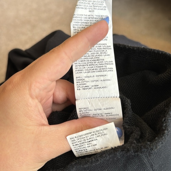 Puma En Pointe black, cold shoulder athletic sweatshirt Dress, size large - Picture 11 of 11